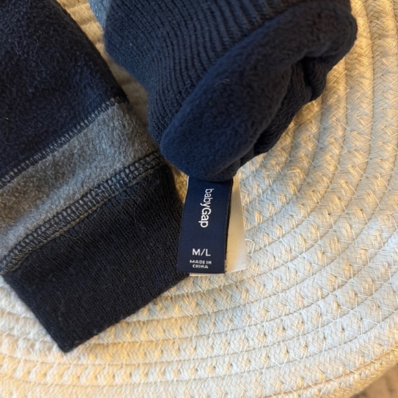 Cozy Navy and Gray Mittens - Picture 2 of 2